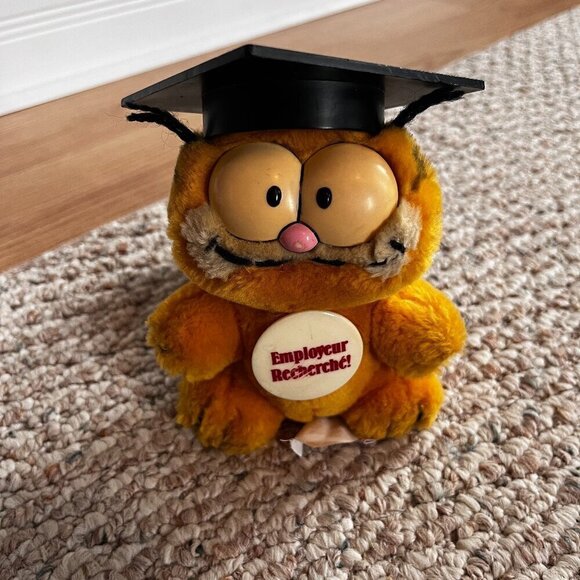 Graduate Garfield Vintage "Employeur Recherche!" NWT 1978 - Picture 2 of 12